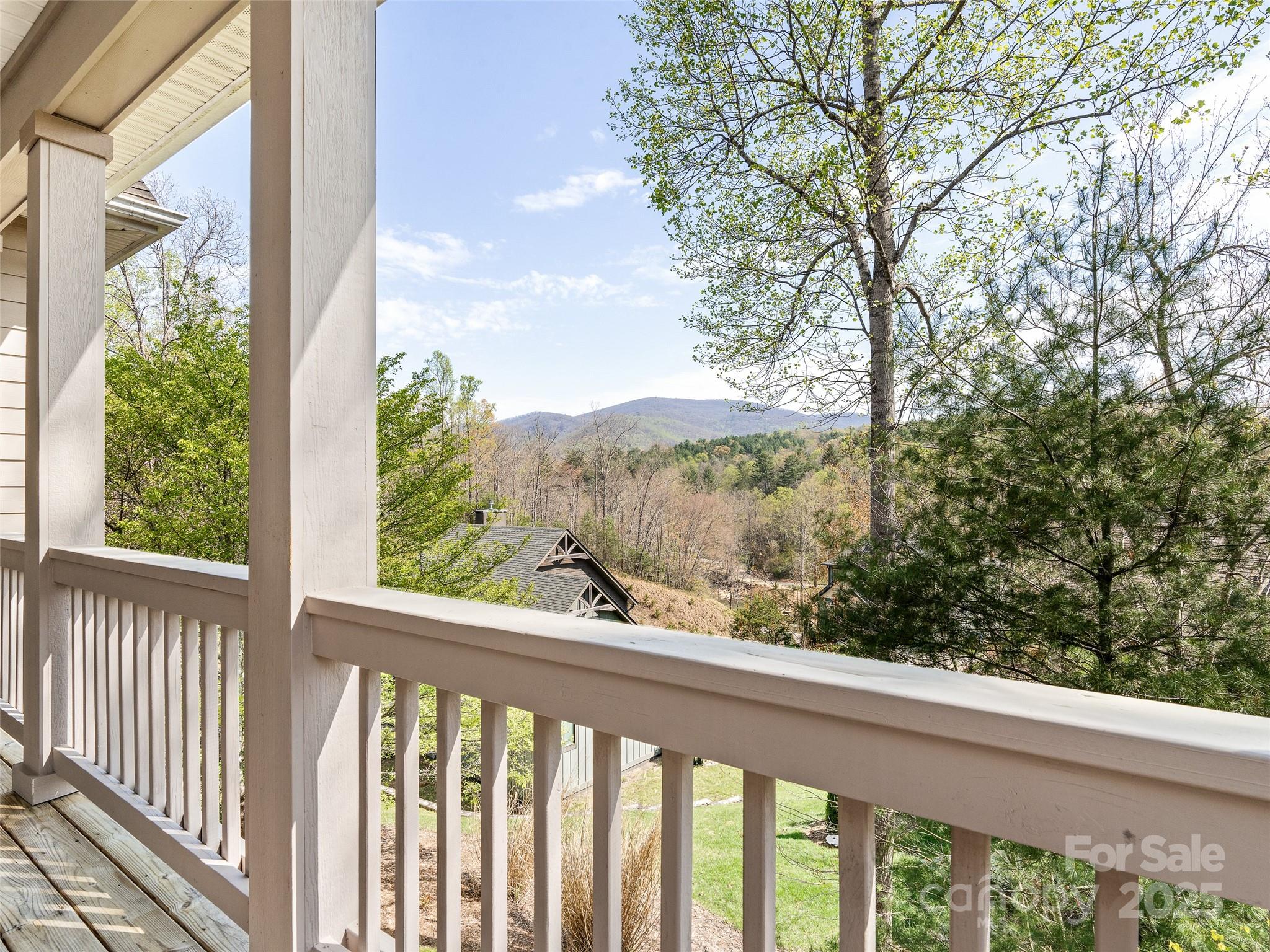69 Ledgestone Drive Fairview, NC 28730 - Photo 18 of 31 a view of a garden from a balcony