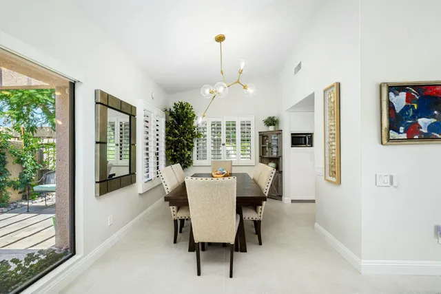 a view of yard with seating and green space