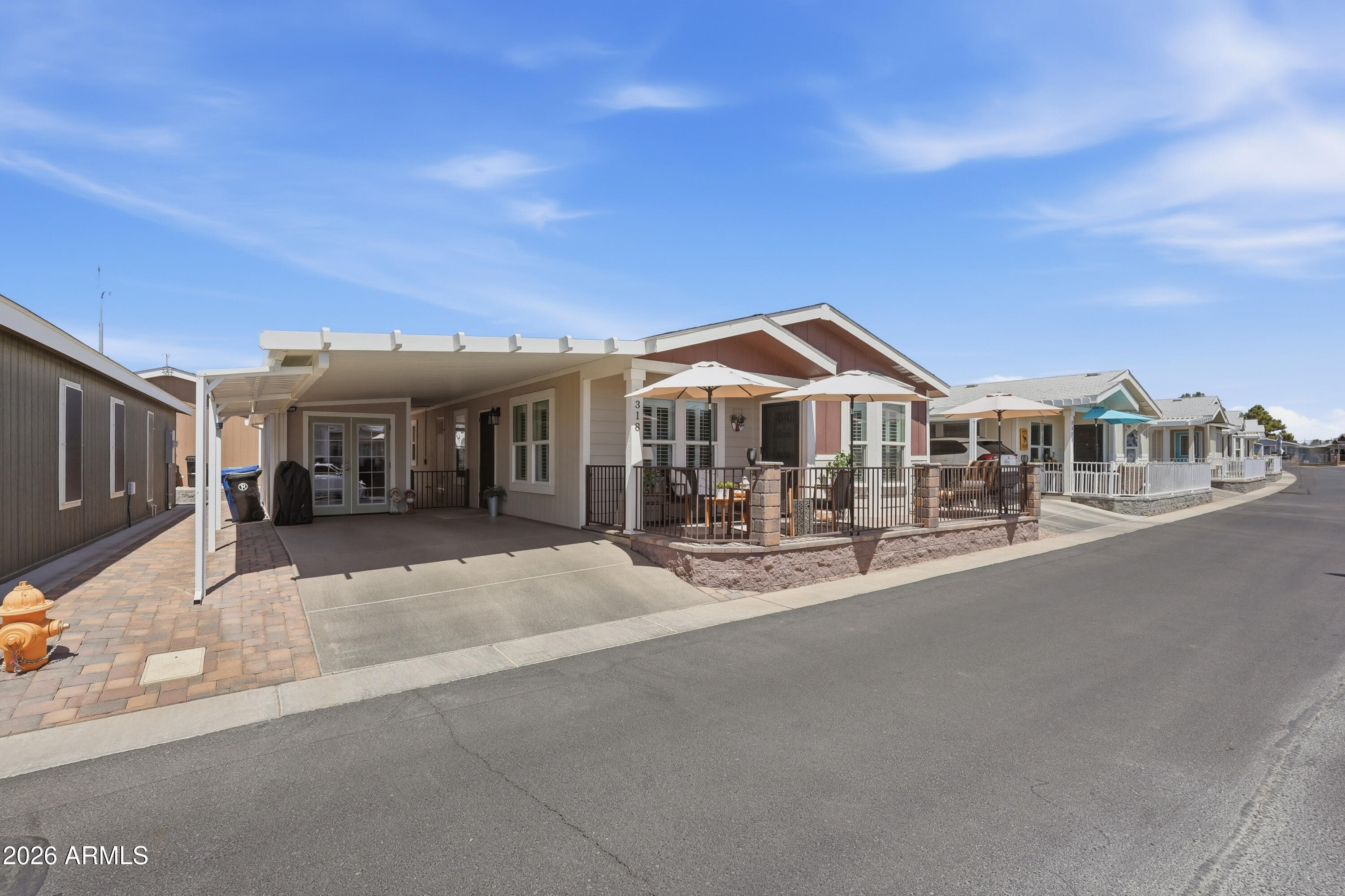 650 North Hawes Road, Unit 3318 Mesa, AZ 85207 - Photo 55 of 56 Front & Back Covered patios