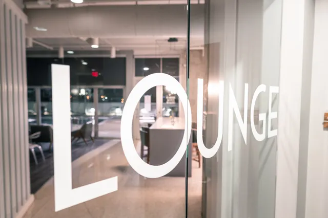 a view of a terrace with couches