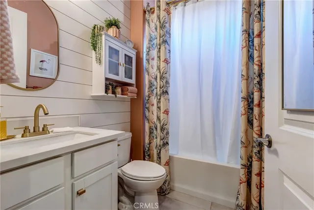 a backyard of a house with seating space