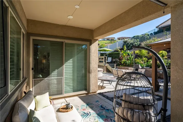 an aerial view of houses with yard