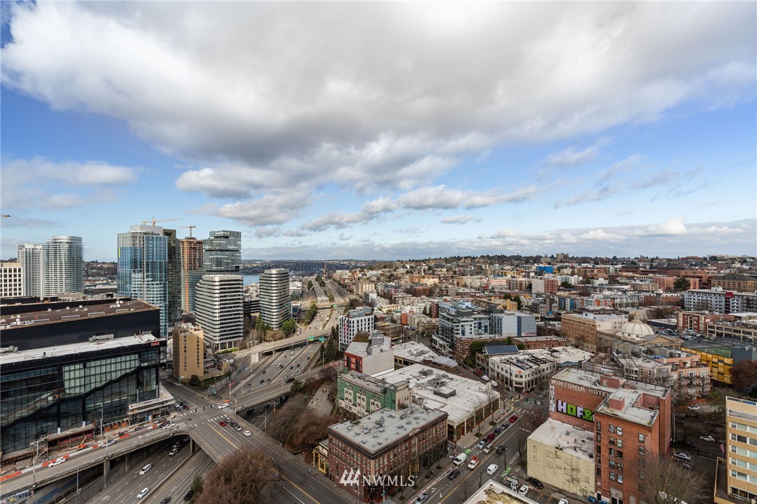 1420 Terry Avenue, Unit 2602 Seattle, WA 98101 - Photo 4 of 40 an aerial view of a city