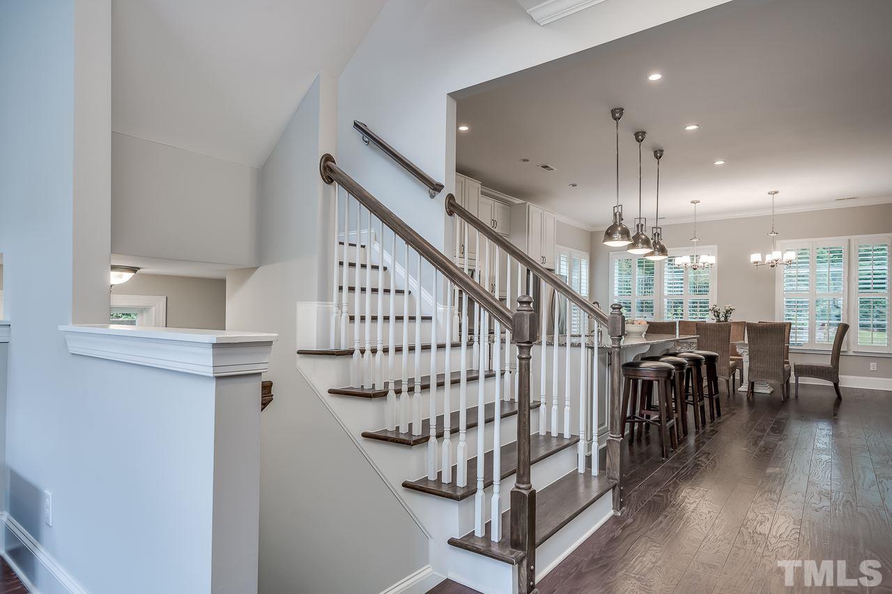 3608 Julia Lane Raleigh, NC 27609 - Photo 6 of 30 a view of entryway and hall with wooden floor