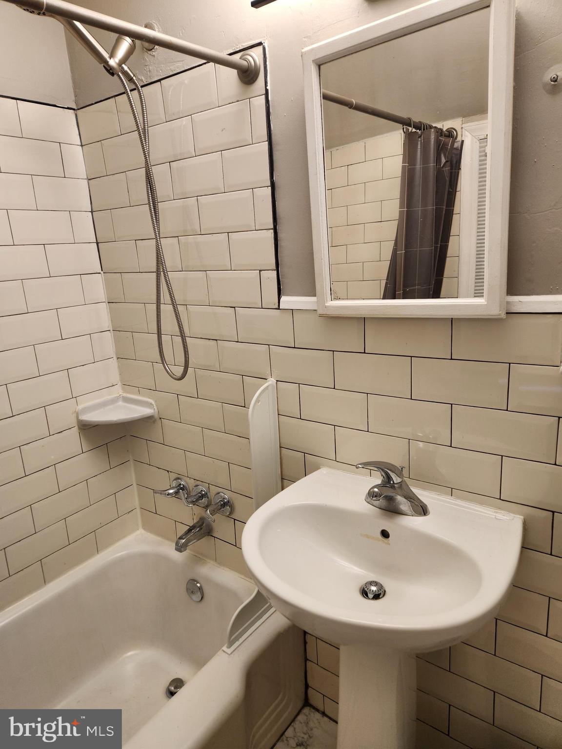 502 East Schuyler Road Silver Spring, MD 20901 - Photo 33 of 38 a bathroom with a sink and mirror