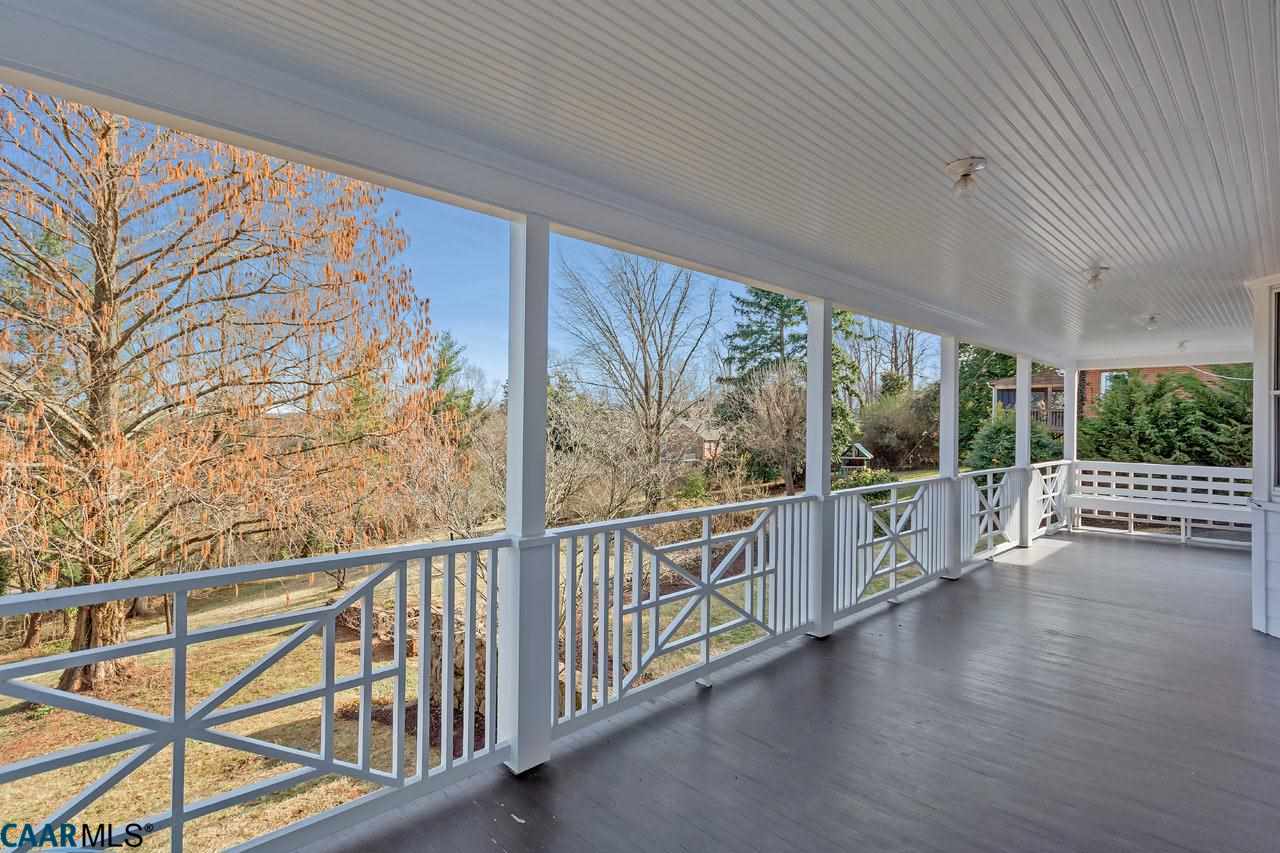1536 Dairy Road Charlottesville, VA 22903 - Photo 5 of 37 Covered porch runs full length of house and overlooks amazing rear yard.