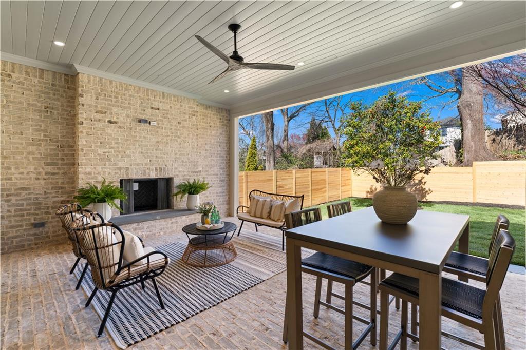 1140 Rosedale Drive Northeast Atlanta, GA 30306 - Photo 23 of 50 a view of a dining room with furniture window and wooden floor