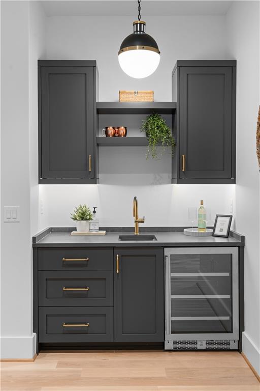 1140 Rosedale Drive Northeast Atlanta, GA 30306 - Photo 40 of 50 a bathroom with a granite countertop sink and a mirror