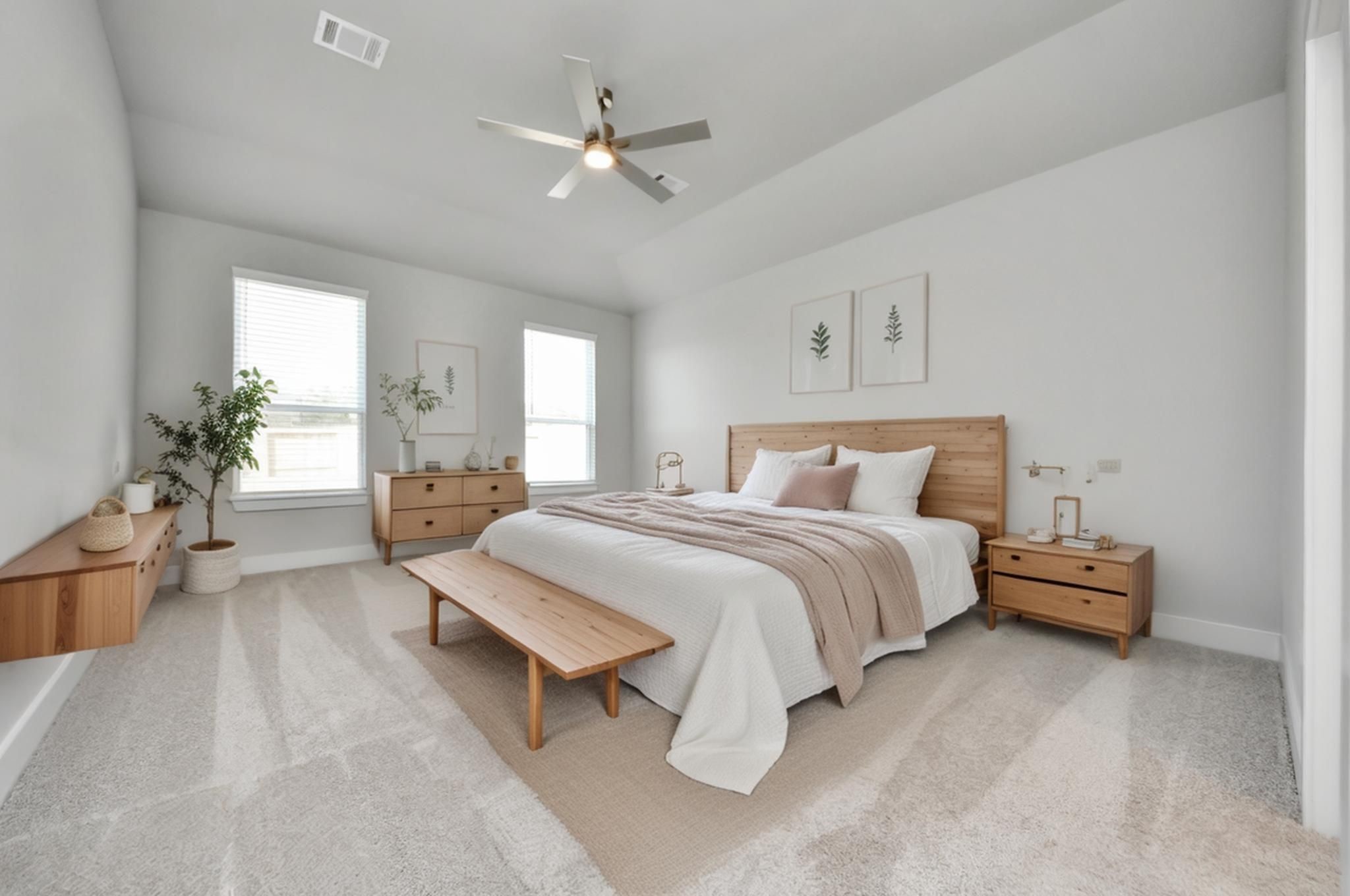 3109 North Spring Drive Spring, TX 77373 - Photo 25 of 50 virtually Staged - Primary Bedroom.