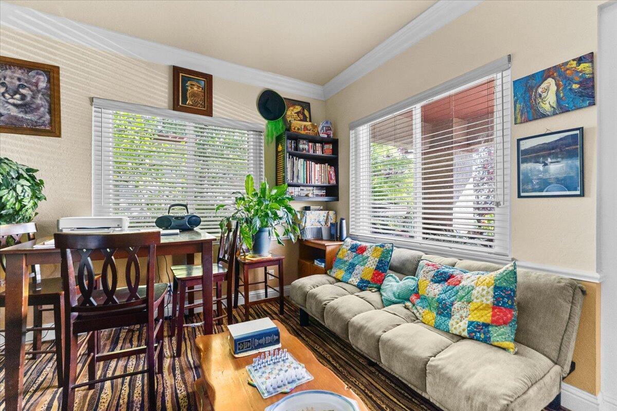 931 Rio Street Red Bluff, CA 96080 - Photo 12 of 54 a living room with furniture and a potted plant