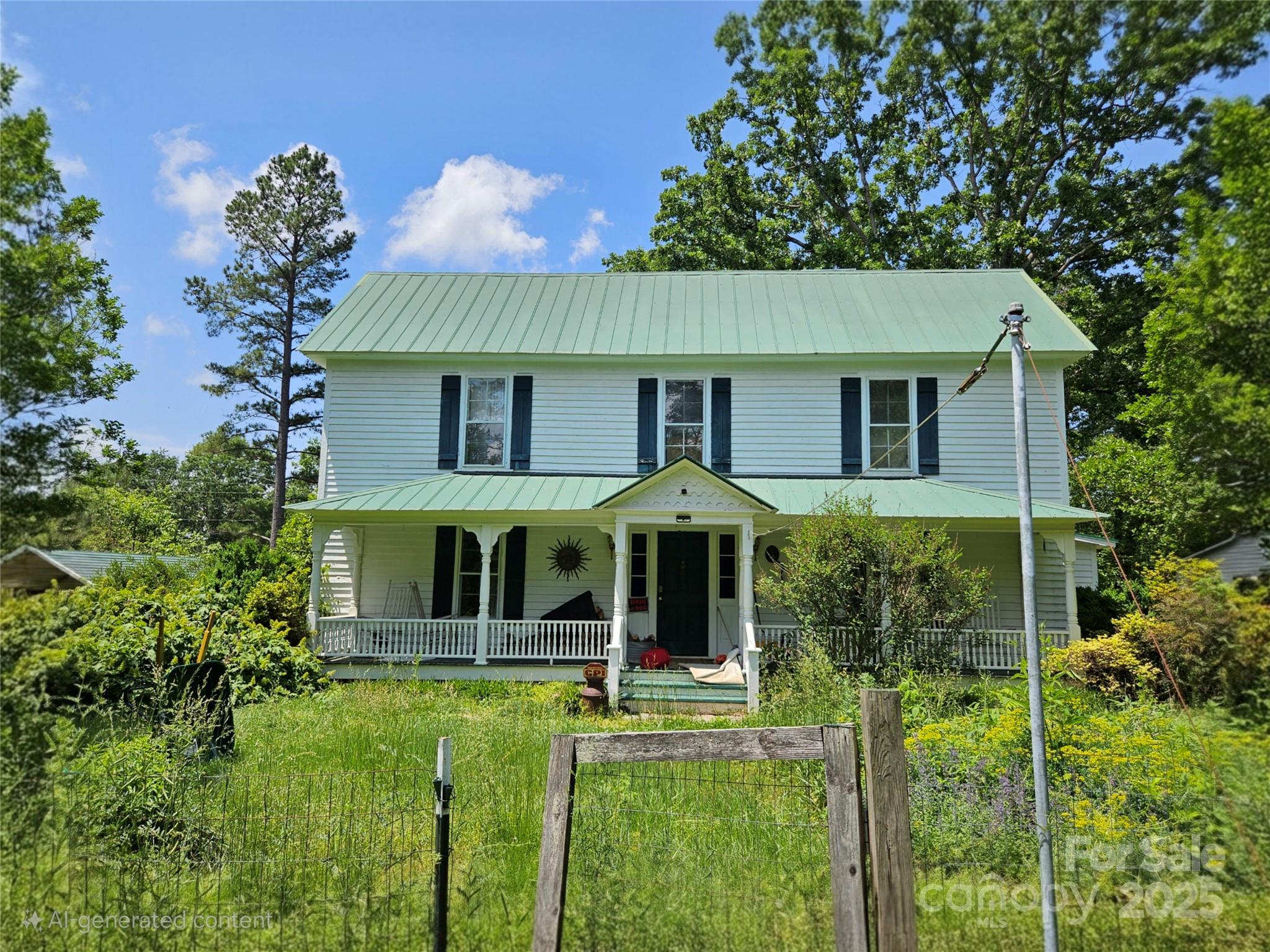 a house view with a garden space