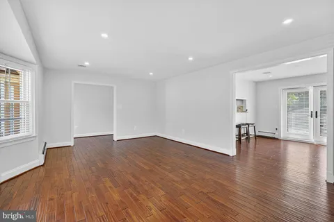 view of empty room with wooden floor
