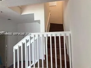 a view of a staircase