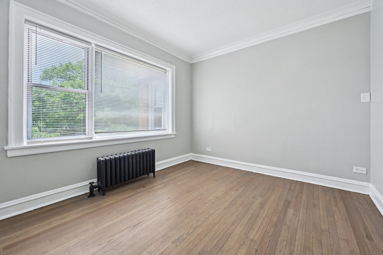 2506 East 78th Street, Unit 2 Chicago, IL 60649 - Photo 13 of 24 an empty room with wooden floor and windows