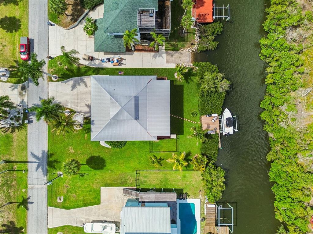 119 Burns Road Terra Ceia, FL 34250 - Photo 97 of 100 an aerial view of a house with a yard basket ball court and outdoor seating