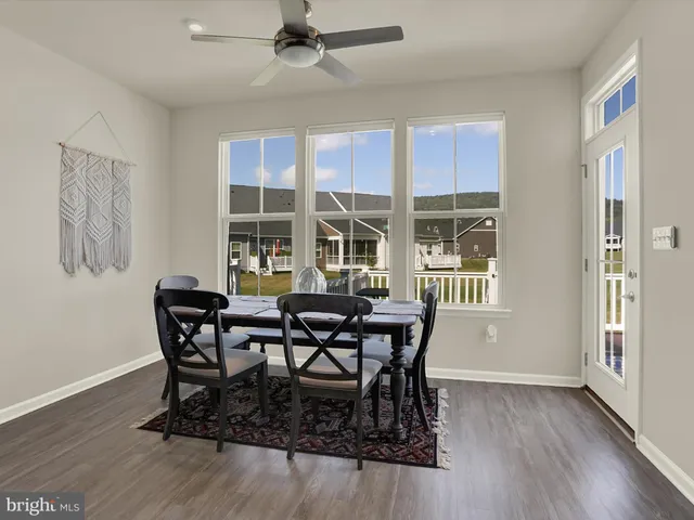 a bedroom with a bed and furniture