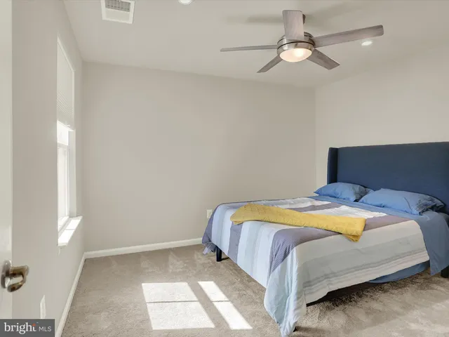 a big room with a couch