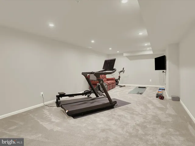 a room with furniture