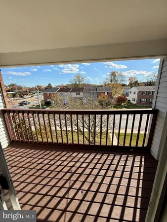 a view of city from a balcony