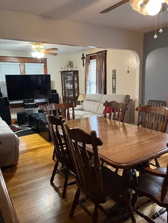 a living room with furniture and window