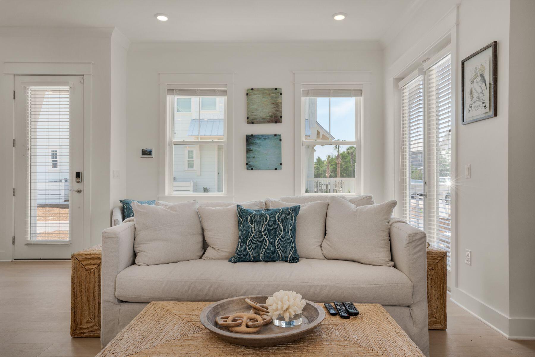 110 Wharf Ln Inlet Beach, Unit A Inlet Beach, FL 32461 - Photo 3 of 27 a living room with furniture and a window