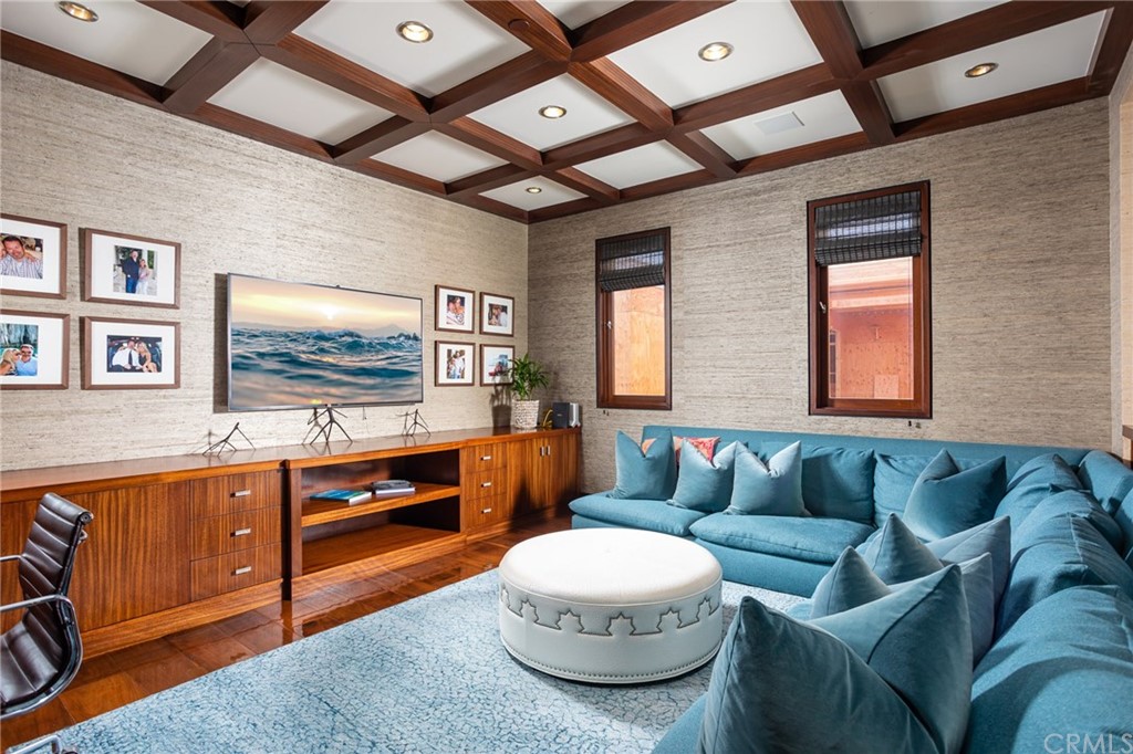 33 Strand Beach Drive Dana Point, CA 92629 - Photo 29 of 54 a living room with furniture and a flat screen tv