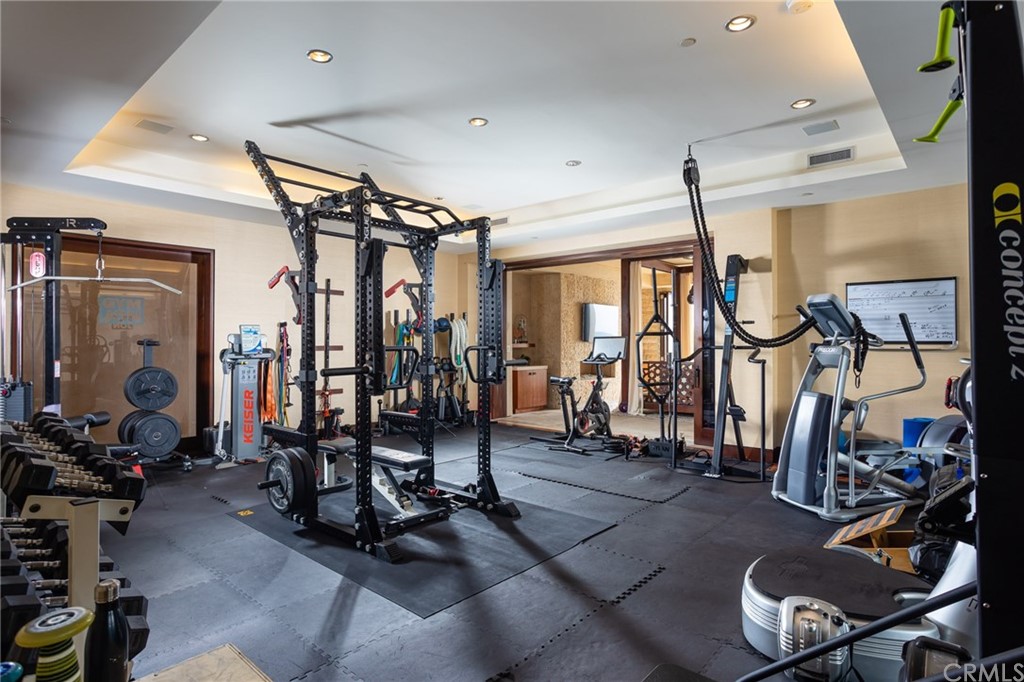 33 Strand Beach Drive Dana Point, CA 92629 - Photo 40 of 54 a view of a room with gym equipment