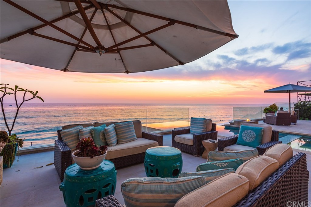33 Strand Beach Drive Dana Point, CA 92629 - Photo 53 of 54 a view of roof deck with couches and potted plants