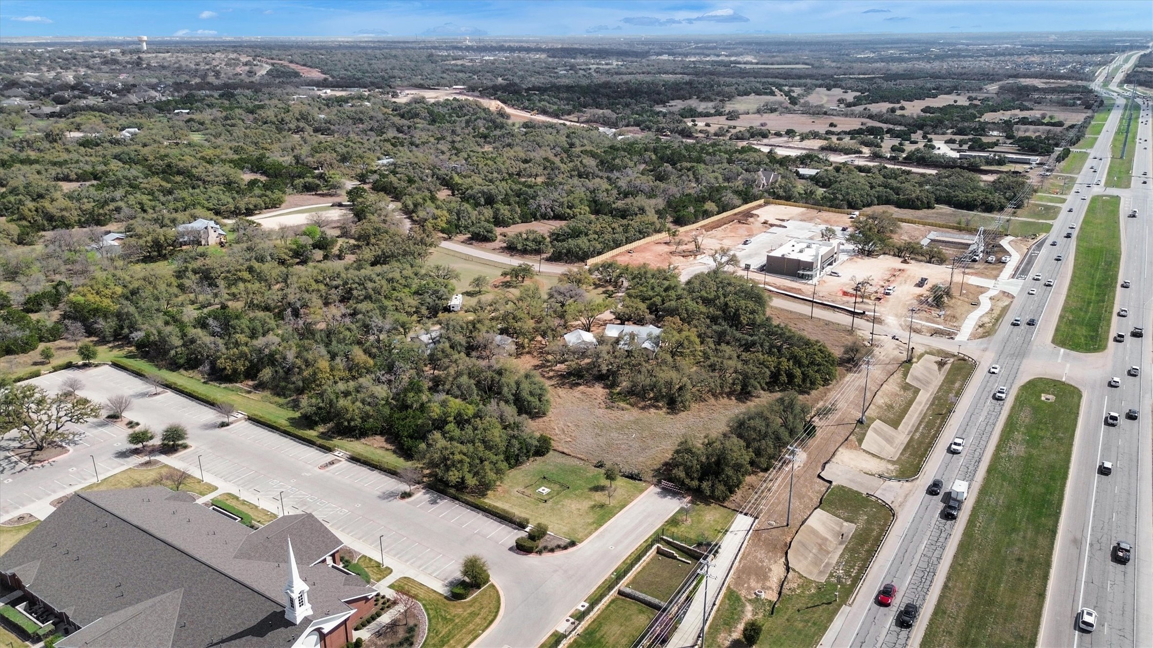 51 County Road 264 Leander, TX 78641 - Photo 4 of 17 Aerial view of property and surrounding area featuring a major roadway