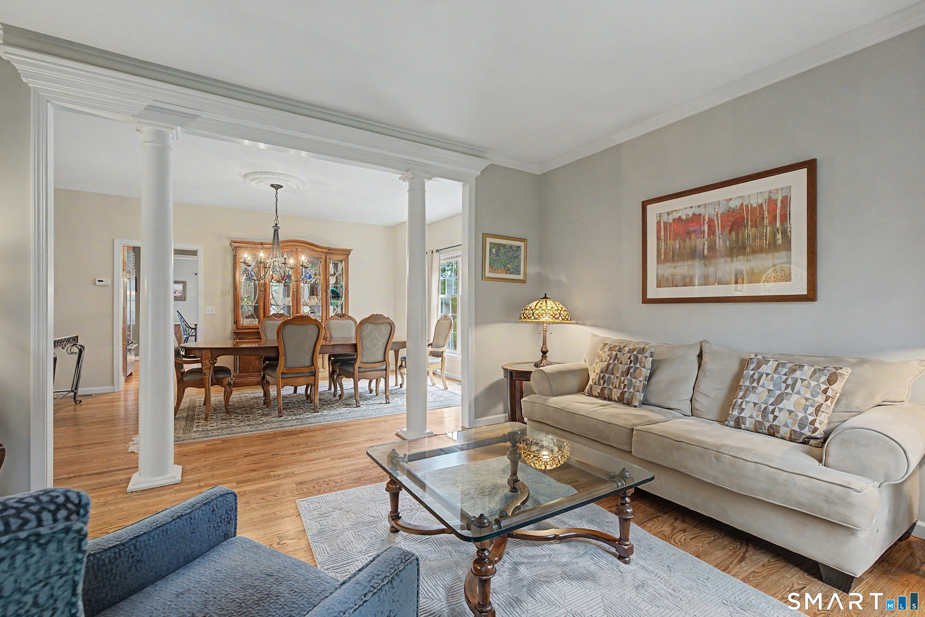 445 Dublin Road Southbury, CT 06488 - Photo 6 of 40 a living room with furniture and a dining table