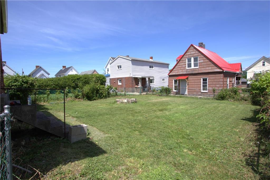 233 Allen Avenue Donora, PA 15033 - Photo 29 of 31 Spacious Fenced Back Yard for Alley House ~ Back of Front House in photo