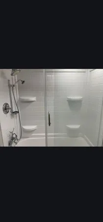 a view of a bathroom