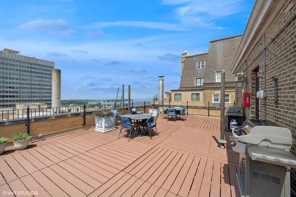 a view of balcony with city view
