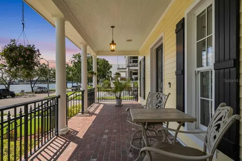 a view of a outdoor seating area