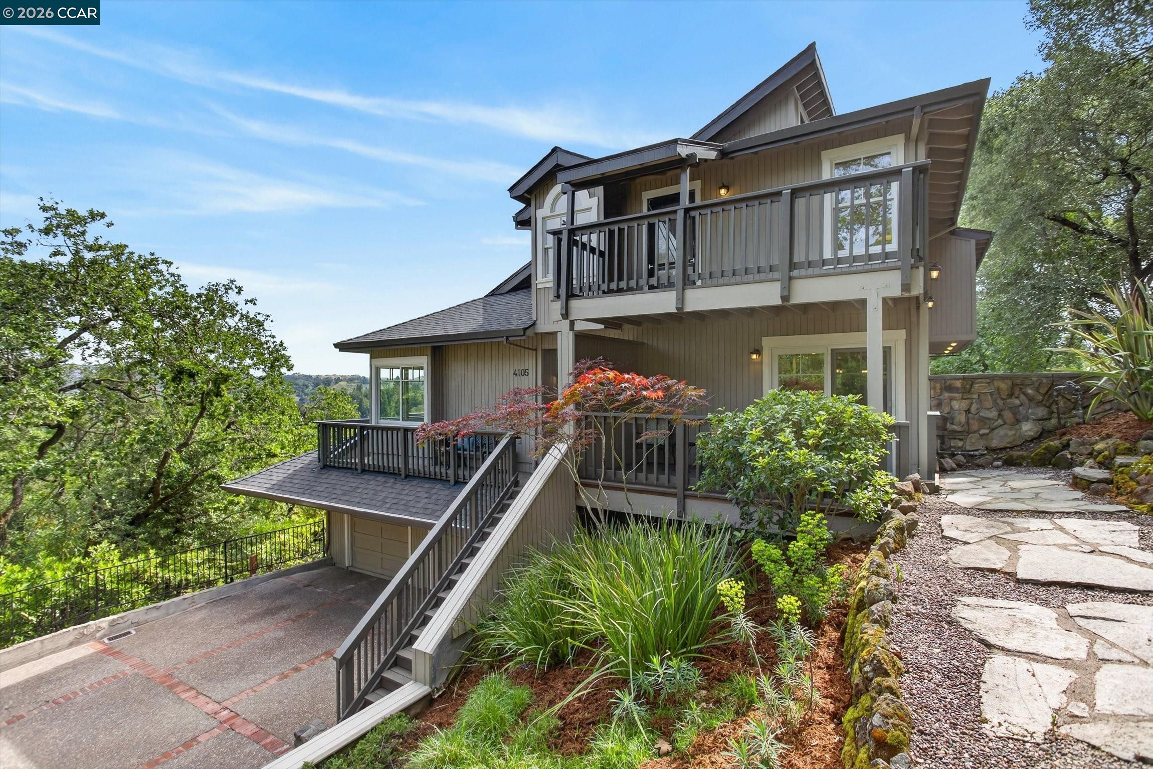 4105 Coralee Lane Lafayette, CA 94549 - Photo 41 of 43 aerial view of a house with a yard
