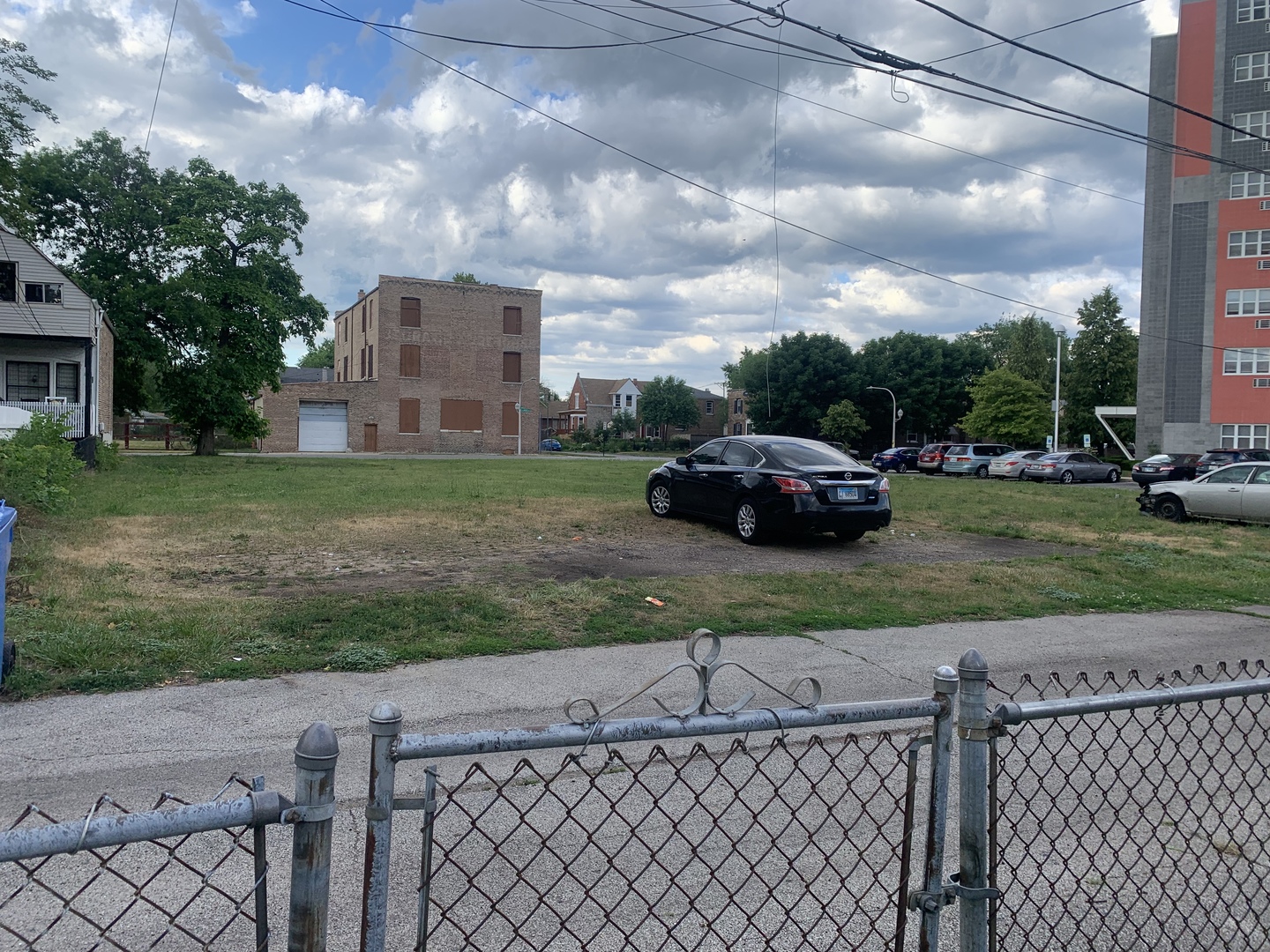 a cars parked on the side of a road