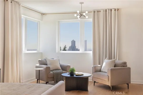 a spacious bathroom with a glass shower door and a shower