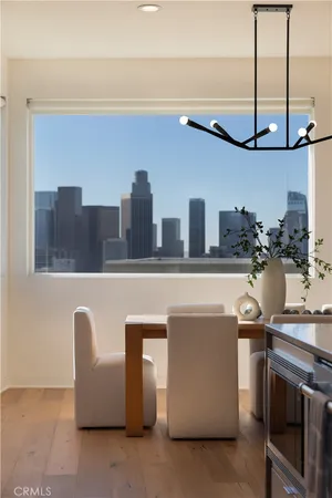 a kitchen with a stove and a microwave