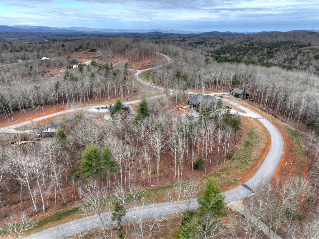 Lot 133 Ridges Of Blue Ridge Morganton, GA 30560 - Photo 16 of 36 an aerial view of a house with a yard and lake view