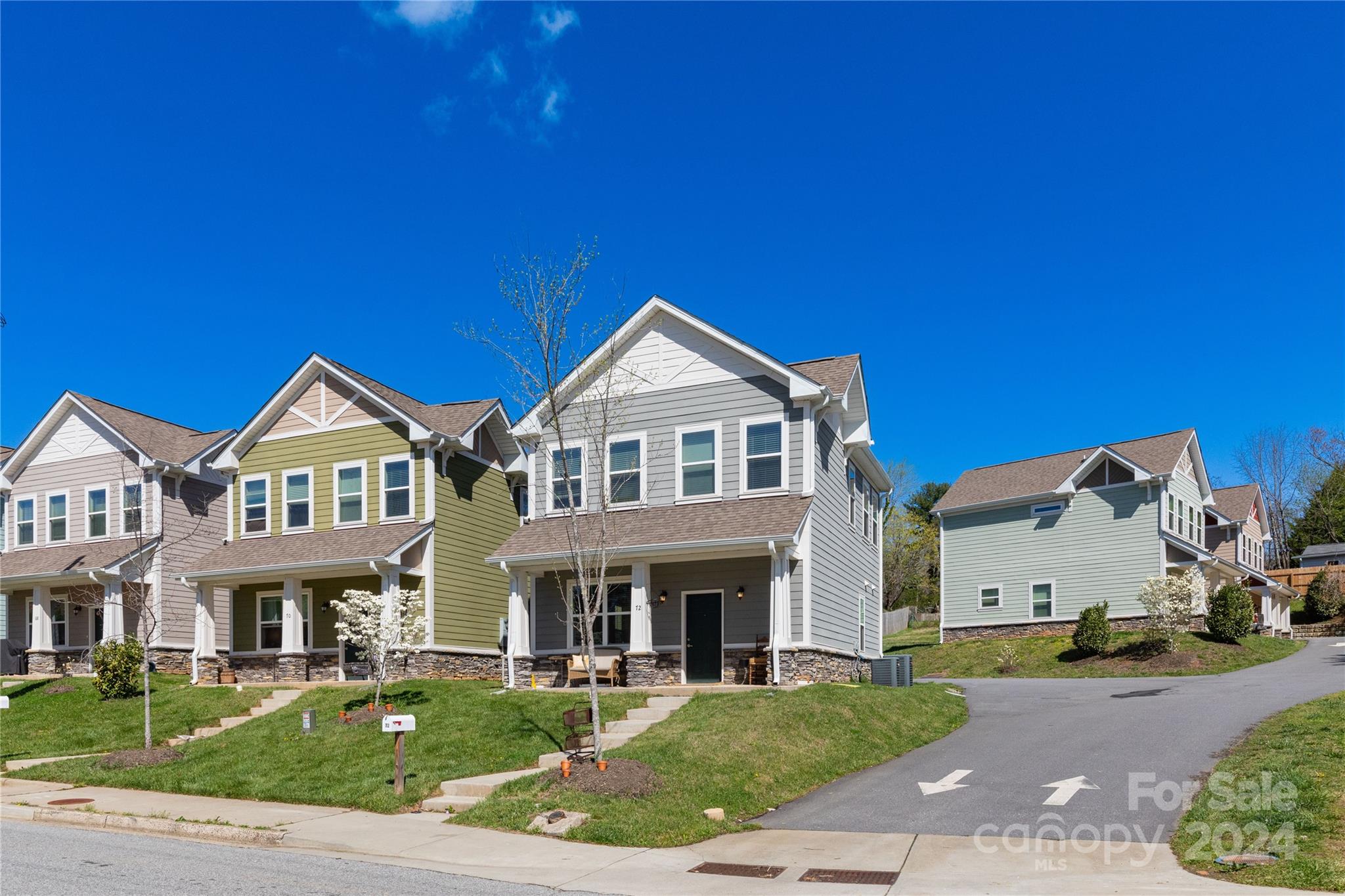 72 Shiloh Road Asheville, NC 28803 - Photo 14 of 15 a front view of a house with garden