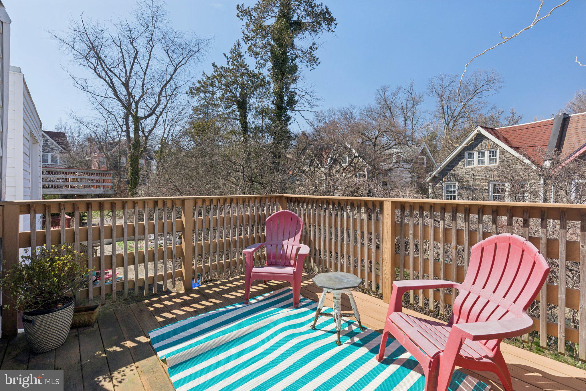 519 Burnham Road Philadelphia, PA 19119 - Photo 19 of 56 a view of a chair and table on the terrace