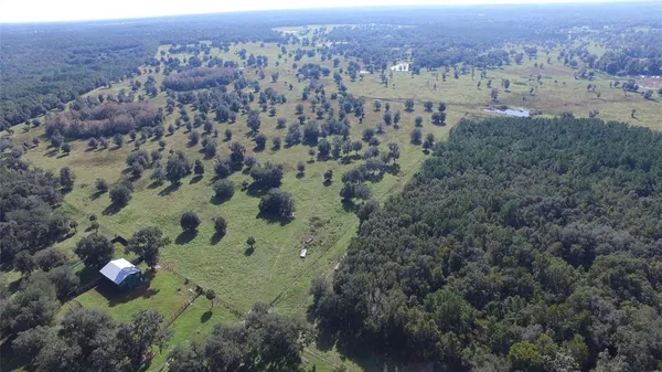a view of yard with swimming pool and green space