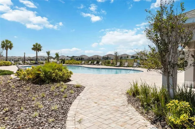 a view of a terrace with sitting area
