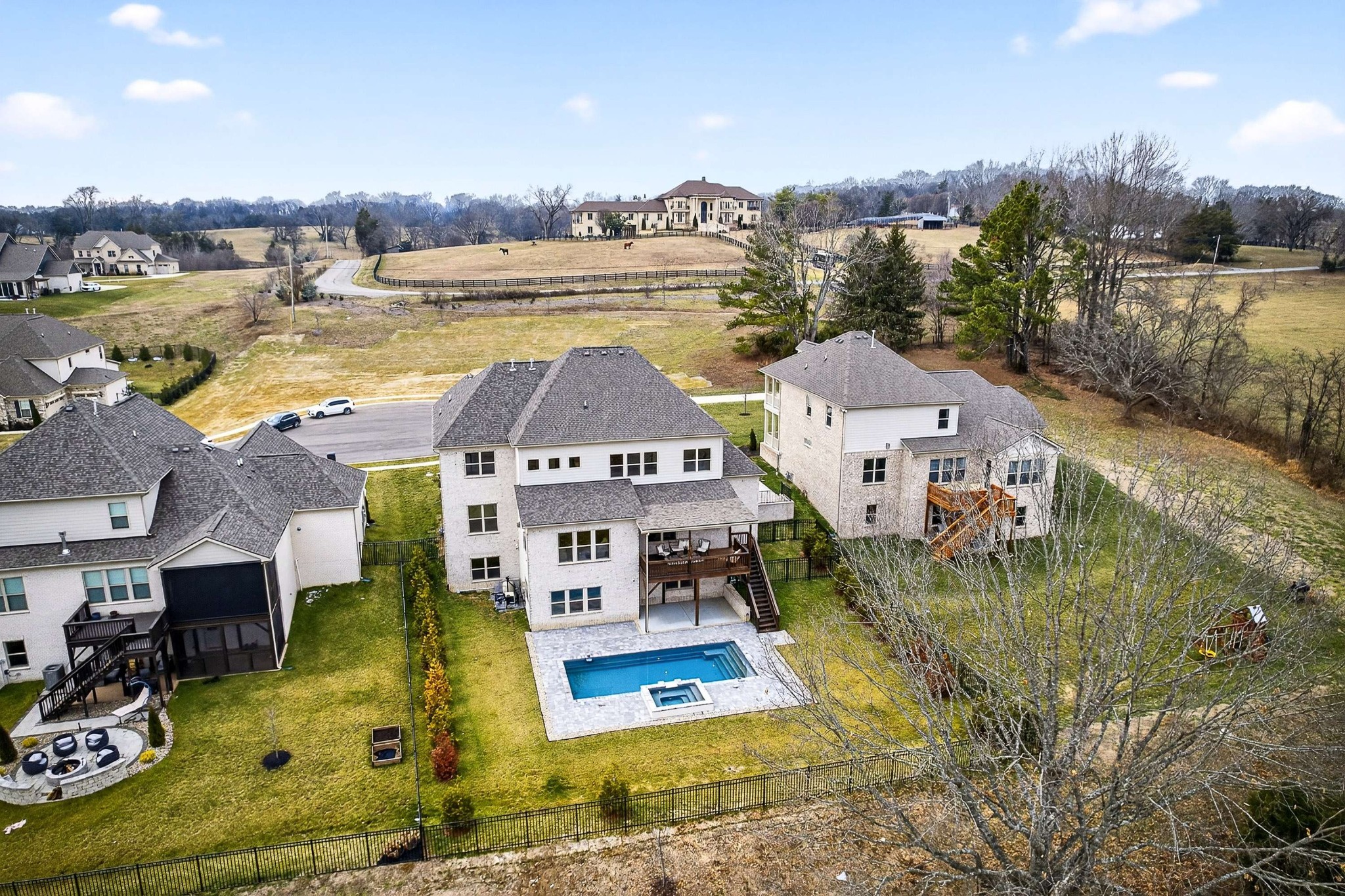 3544 Barnsley Lane Franklin, TN 37067 - Photo 77 of 77 a view of a lake with a big yard and large trees