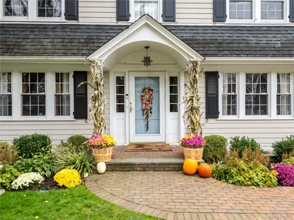 a front view of a house