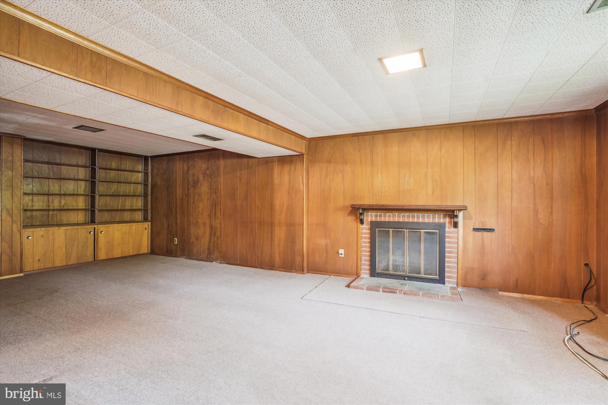 5603 Flag Run Drive Springfield, VA 22151 - Photo 22 of 27 Lower Level Rec Room w/ Fireplace
