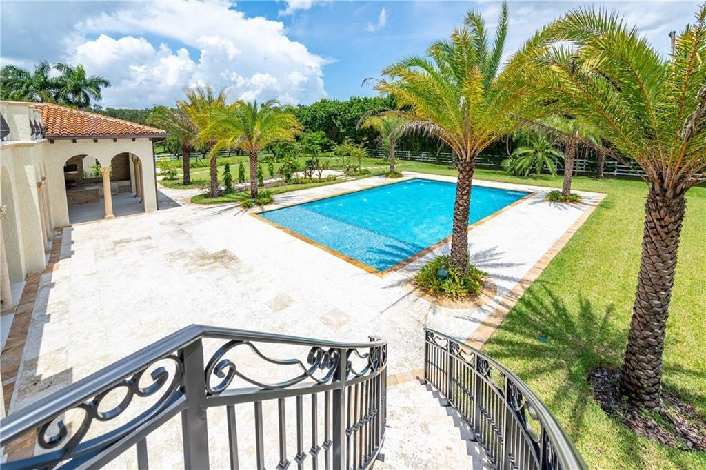 5850 Hancock Road Southwest Ranches, FL 33330 - Photo 59 of 76 VIEW OF POOL FROM BALCONY