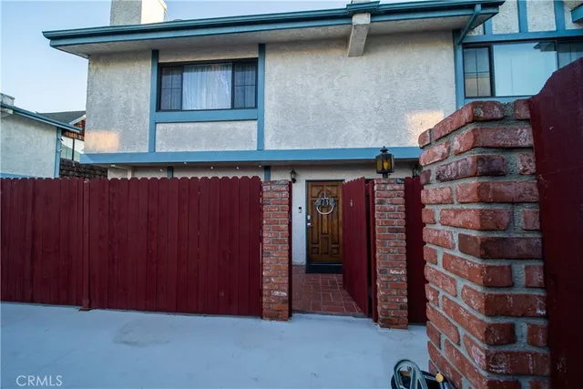 a front view of a building with entryway