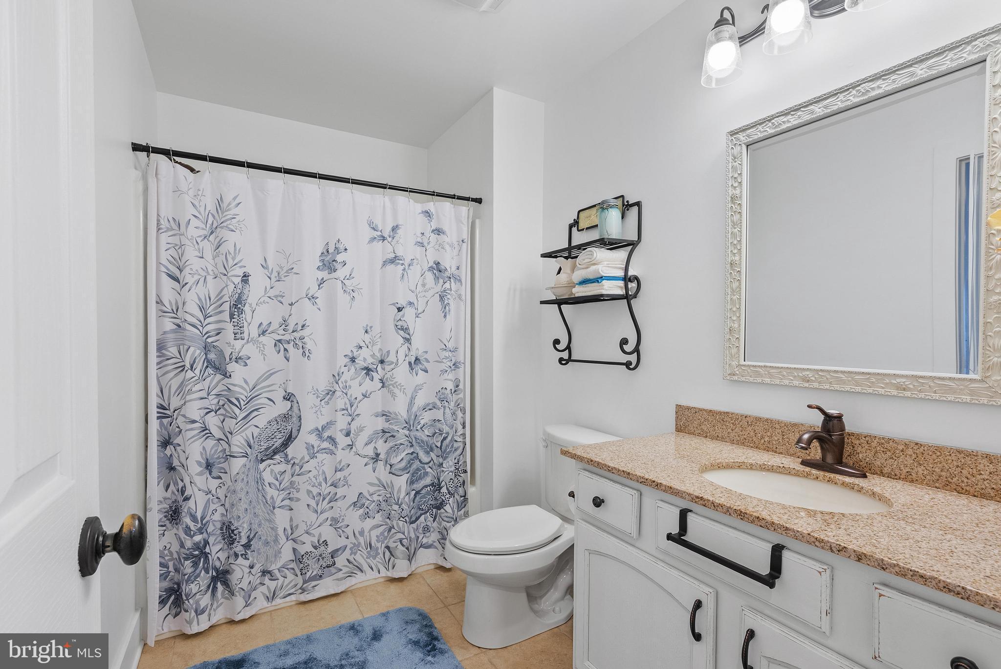 97 Wilson Road Christiana, PA 17509 - Photo 39 of 58 a bathroom with a granite countertop sink toilet and shower