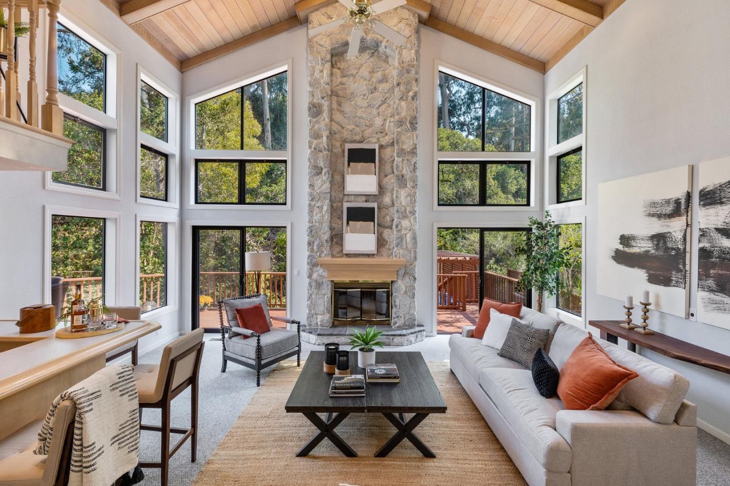 37 Vía Canon Millbrae, CA 94030 - Photo 1 of 69 a outdoor living space with patio furniture and a fireplace